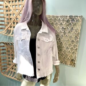 Angels White Denim Jacket